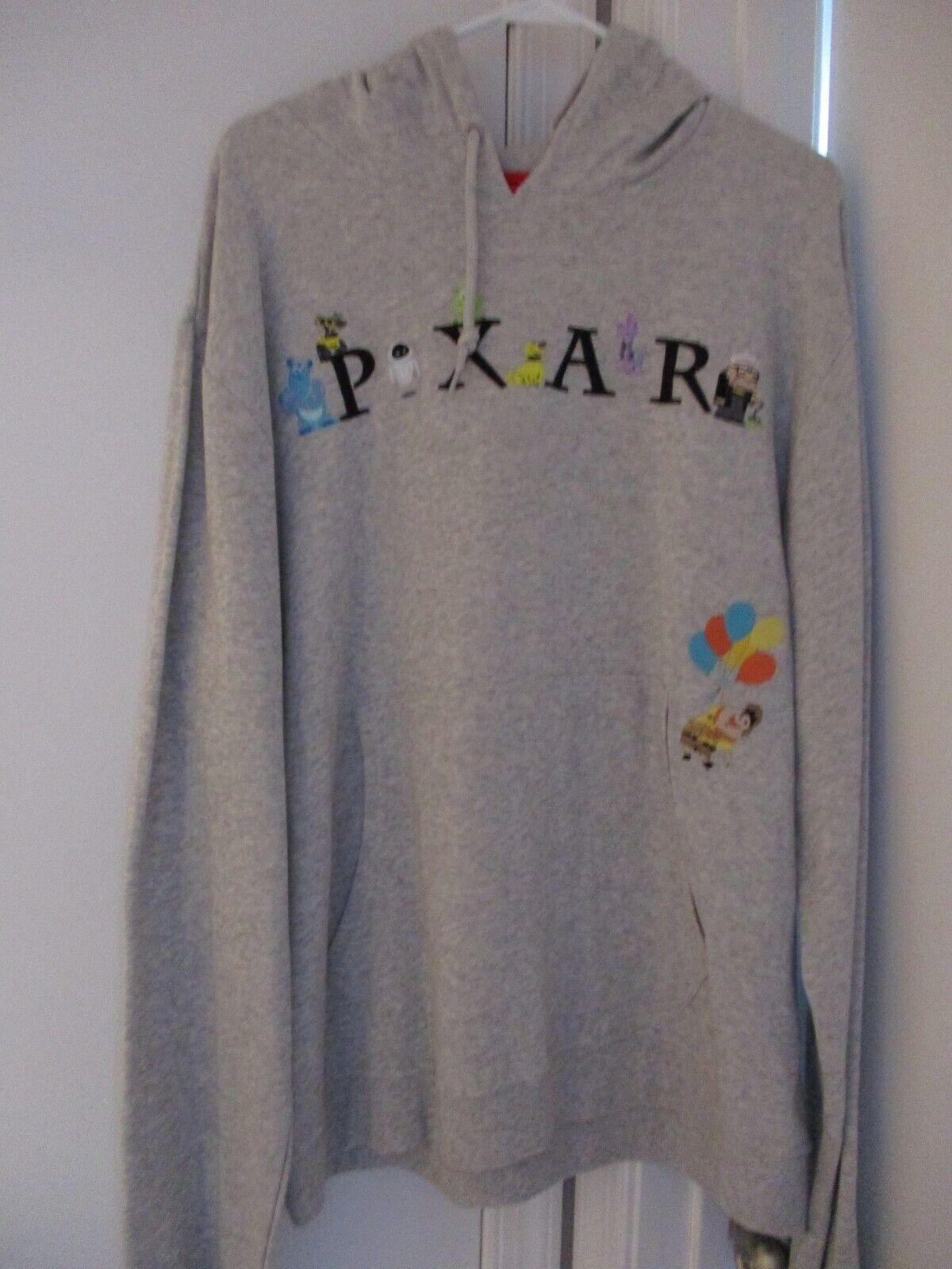 Disney Store Pixar Logo Gray Hoodie NWT XL