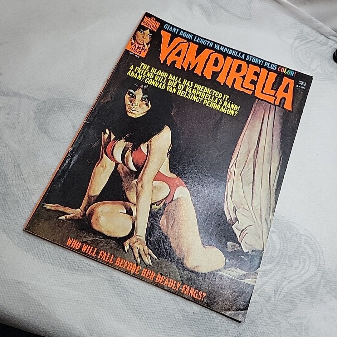 Vampirella #54  Sept 1976 Vintage1970s Adult Horror Comic Magazine Cult