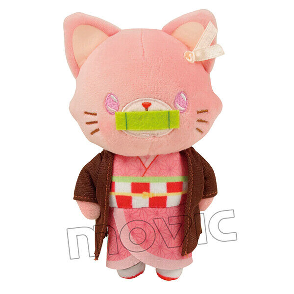 Anime Demon Slayer Kamado Nezuko Bag Pendant Stuffed Toy Plush Cat Doll Gift