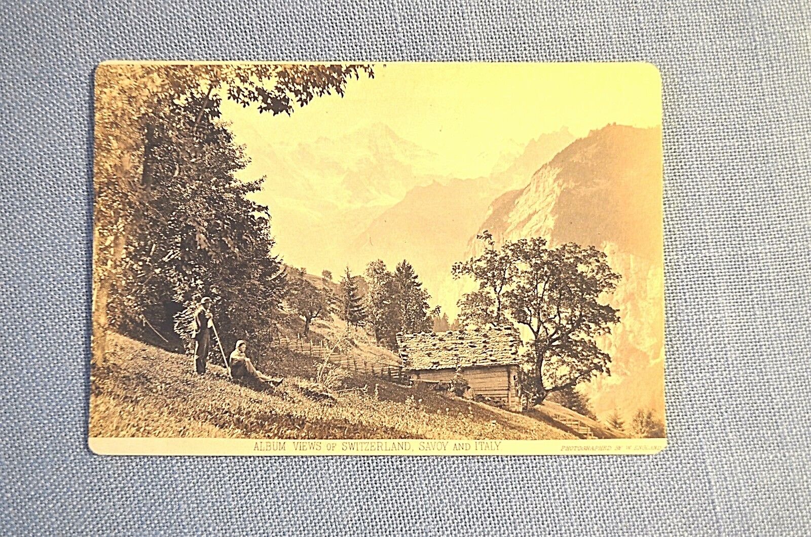Mounted Photograph of Switzerland, Savoy and Italy