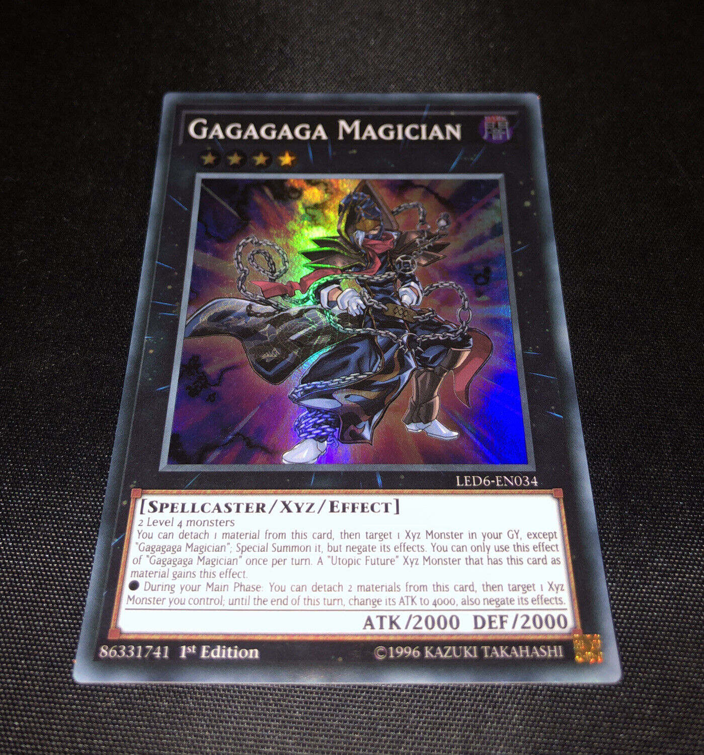 Gagaga Magician - LED6-EN034 - 1st Edition - Super - Yugioh