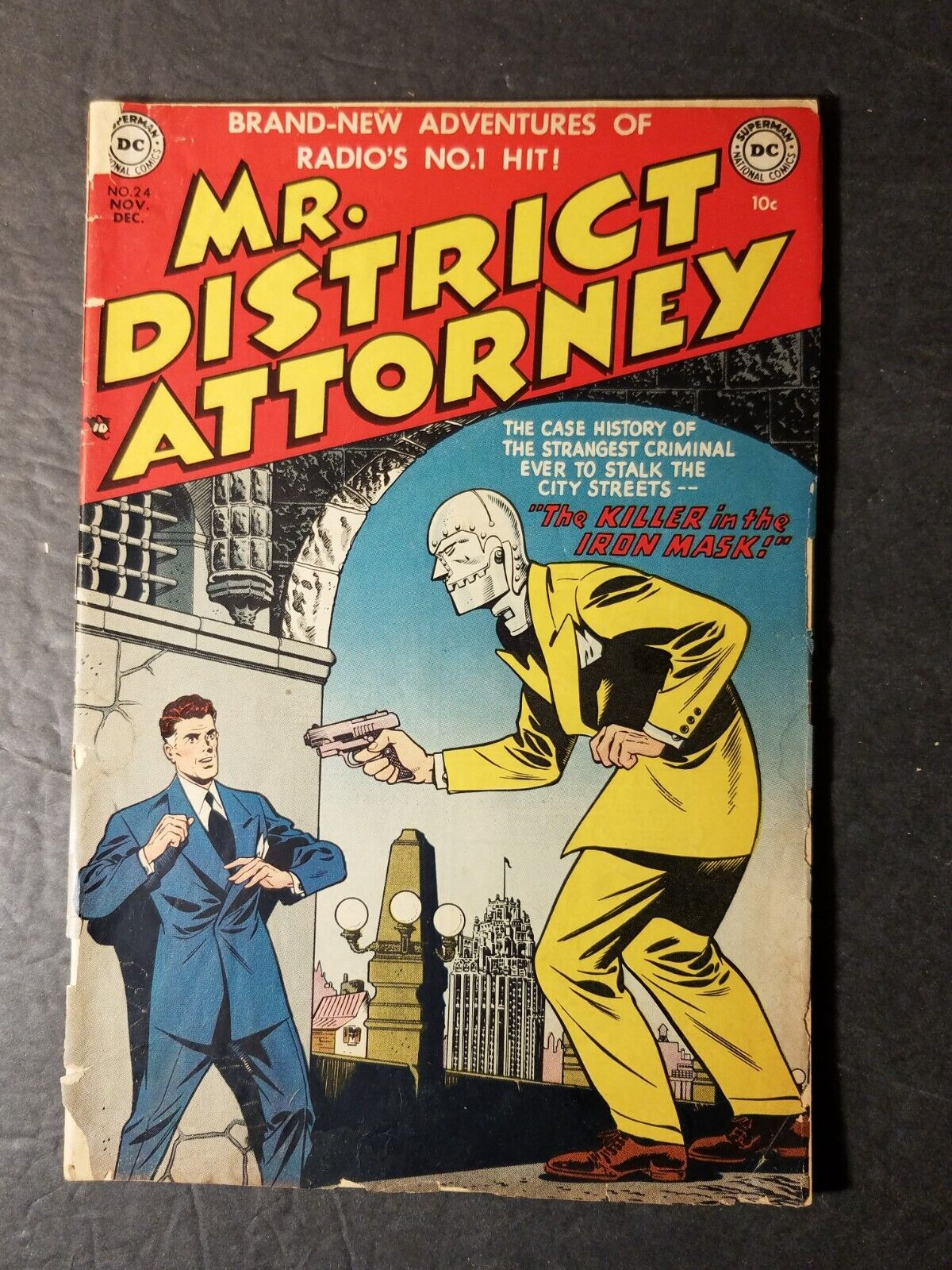 Mr District Attorney 24 DC Golden Age Crime 1951 based on Radio\'s #1 Hit RARE