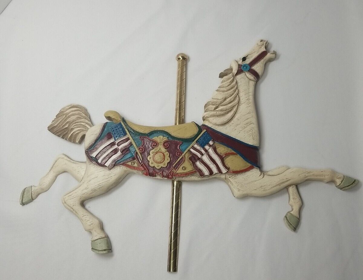 VINTAGE - 1986 Carousel Horse Wall Plaque, Willetts Design