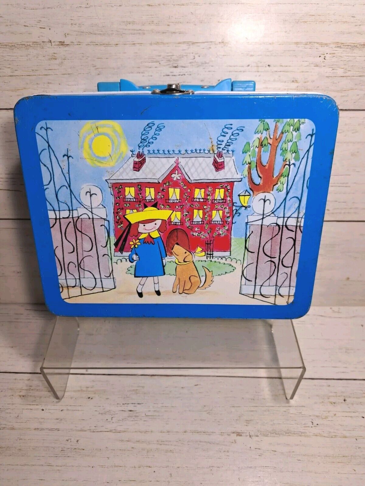 Madeline Metal Lunch Box 1997 Vintage Kids Children\'s Book Character Dog House
