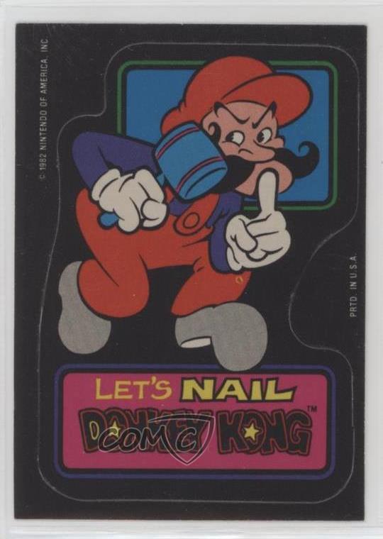 1982 Topps Donkey Kong Let\'s Nail Donkey Kong d8k