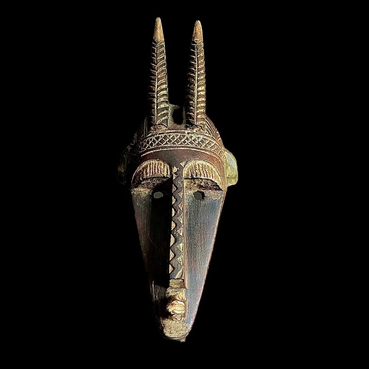 African mask Home Décor mask Bambara mask,Mali, stylized wooden mask-9563
