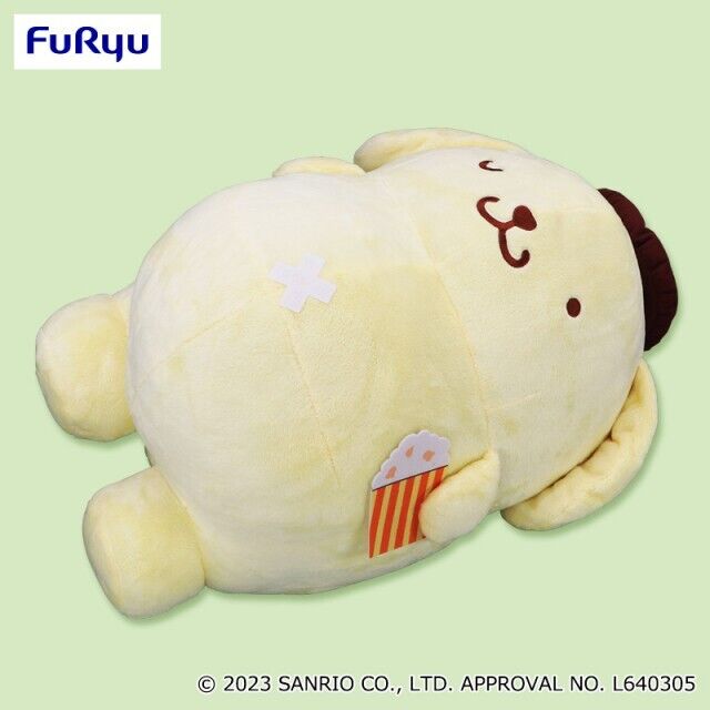 Pompompurin Super Big DX Plush Doll Stuffed Toy Popcorn FuRyu 53cm SANRIO