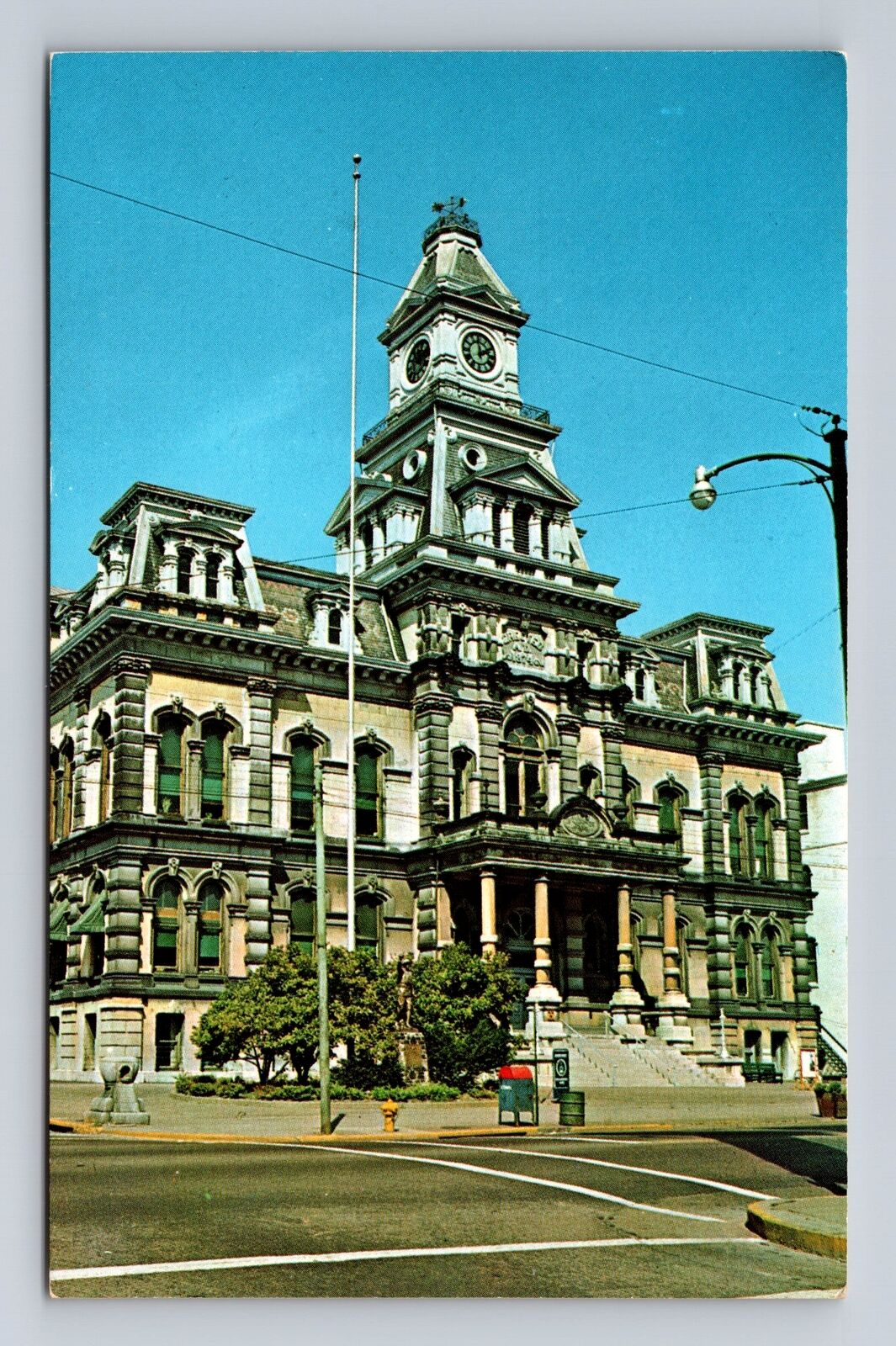 Zanesville OH-Ohio, Muskingum County Courthouse, Antique Vintage Postcard
