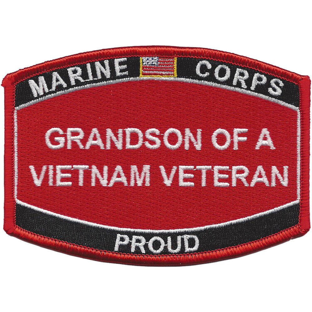 Grandson Of A Vietnam Veteran Patch USMC