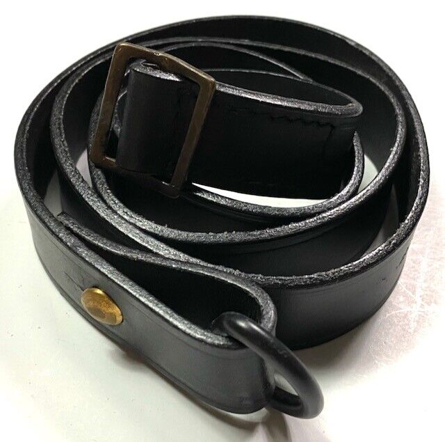 WWI FRENCH LEBEL 1890/92 1915 RIFLE LEATHER CARRY SLING-BLACK LEATHER