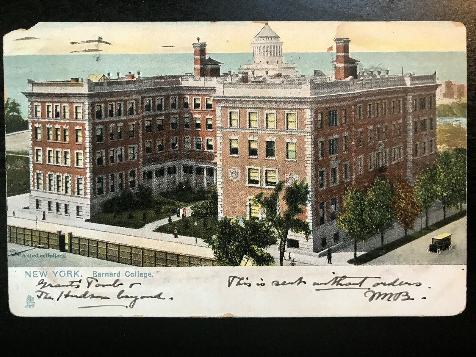 Vintage Postcard 1907 Raphael Tuck Card Barnard College New York 