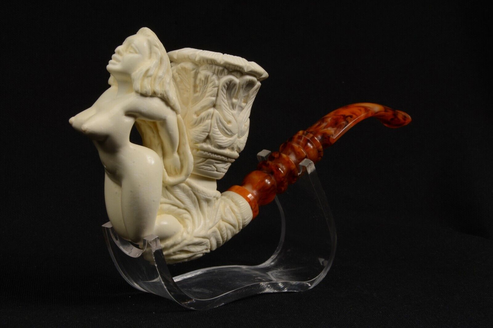 Large Nude lady Meerschaum Pipe special Best quality tobacco pfeife with case