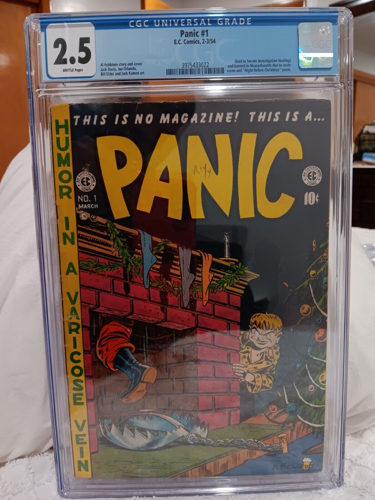 Panic #1 (E.C. Comics, 1954) Rare Controversial, Banned in Massachusetts CGC 2.5