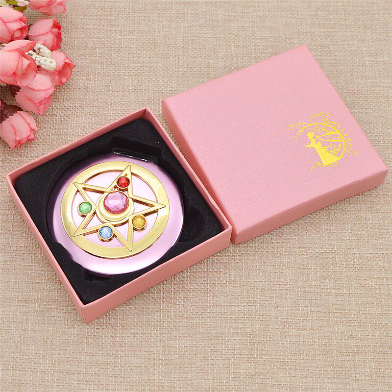 Mini Anime Sailor Moon Make up Cosmetic Mirror Portable for Lady Women Beauty