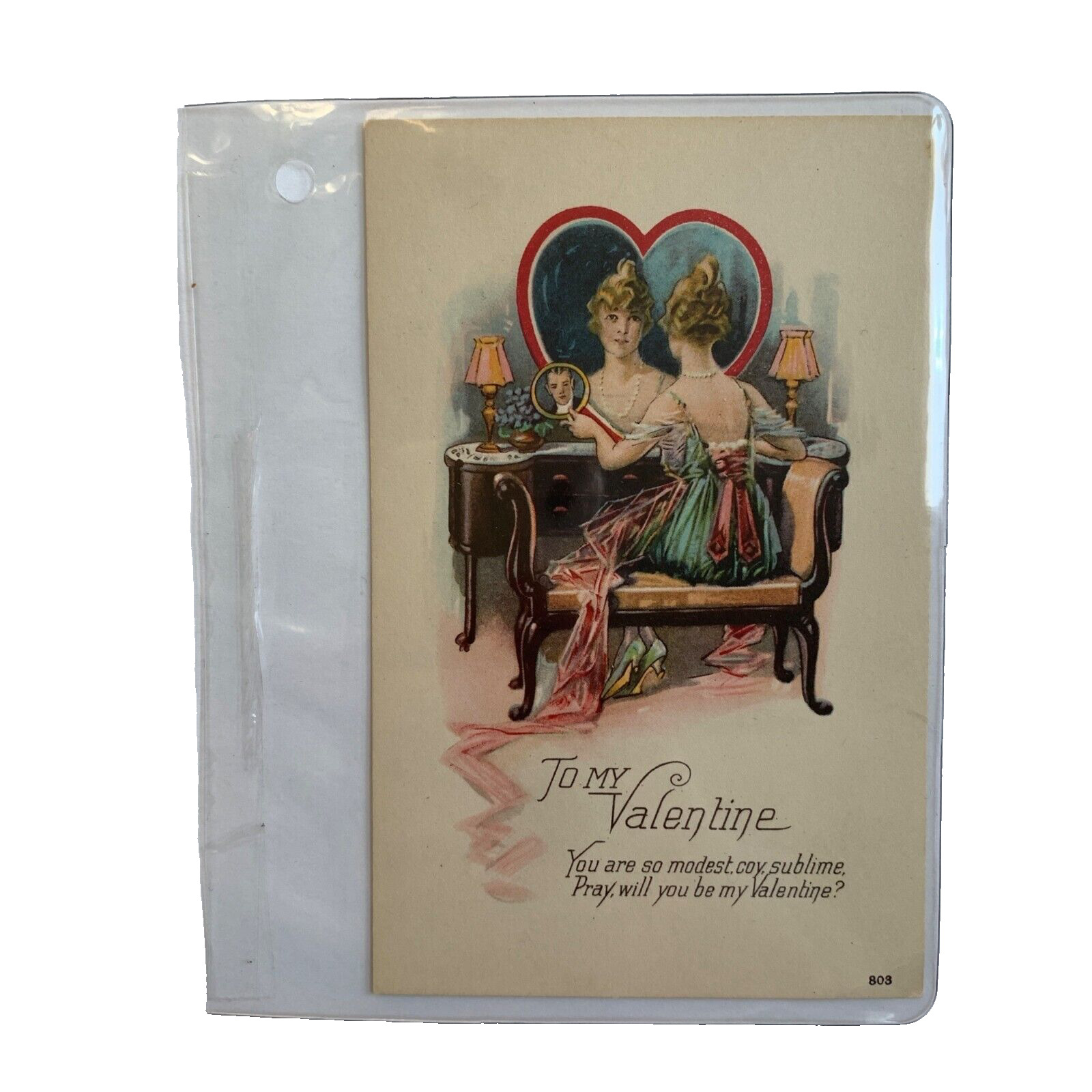 ANTIQUE Early 1900s Valentine\'s Day Postcard Unused