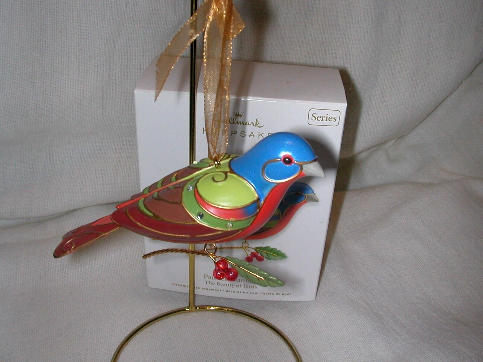 Hallmark 2012 Beauty of Birds #8 Painted Bunting--New in Box