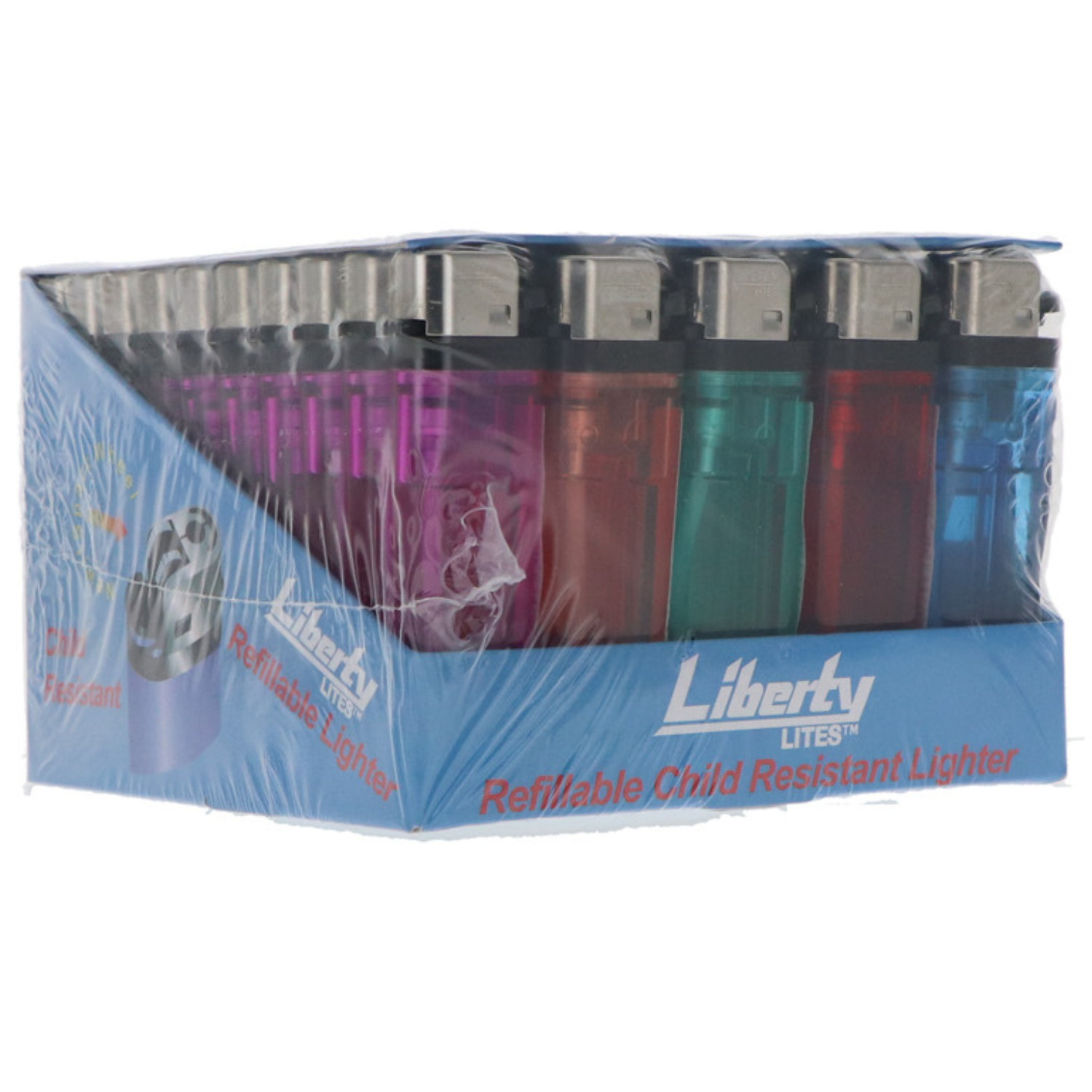 Liberty Disposable Lighter Assorted Colors (packed of 50)
