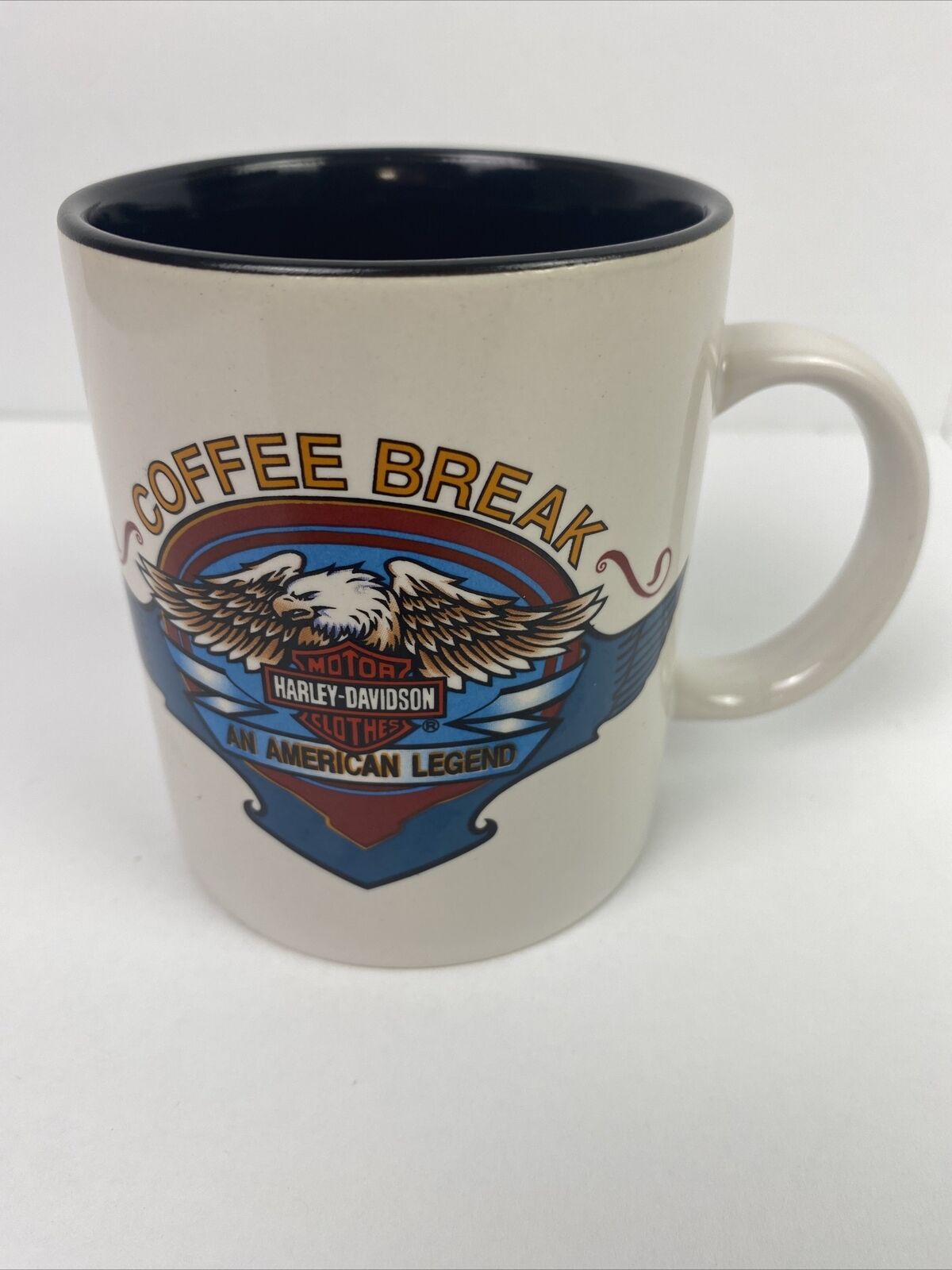 Harley Davidson An American Legend Coffee Break Licensed 12 Oz Coffee Mug 1996