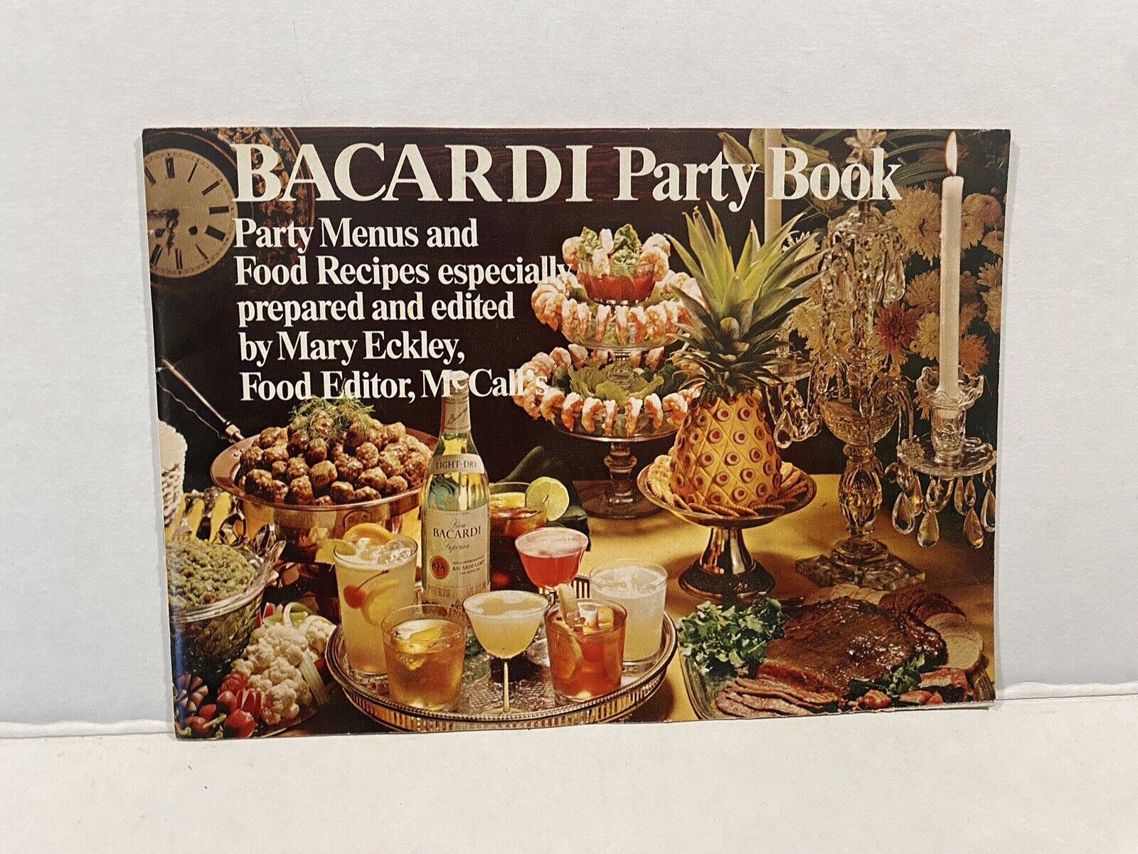 Vintage 1968 Bacardi Party Book Menus Recipes & Drinks Booklet Cocktails Bar