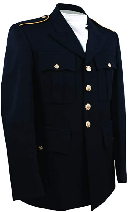 US ARMY MEN'S 43R MILITARY SERVICE DRESS BLUE BLUES ASU UNIFORM COAT JACKET NEW