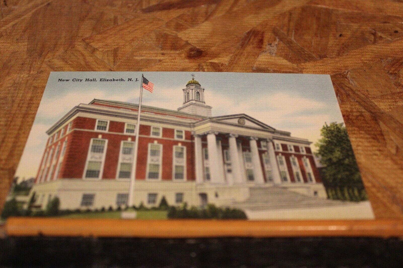 Postcard-X-City Hall, Elizabeth, N. J.-Linen-Unposted