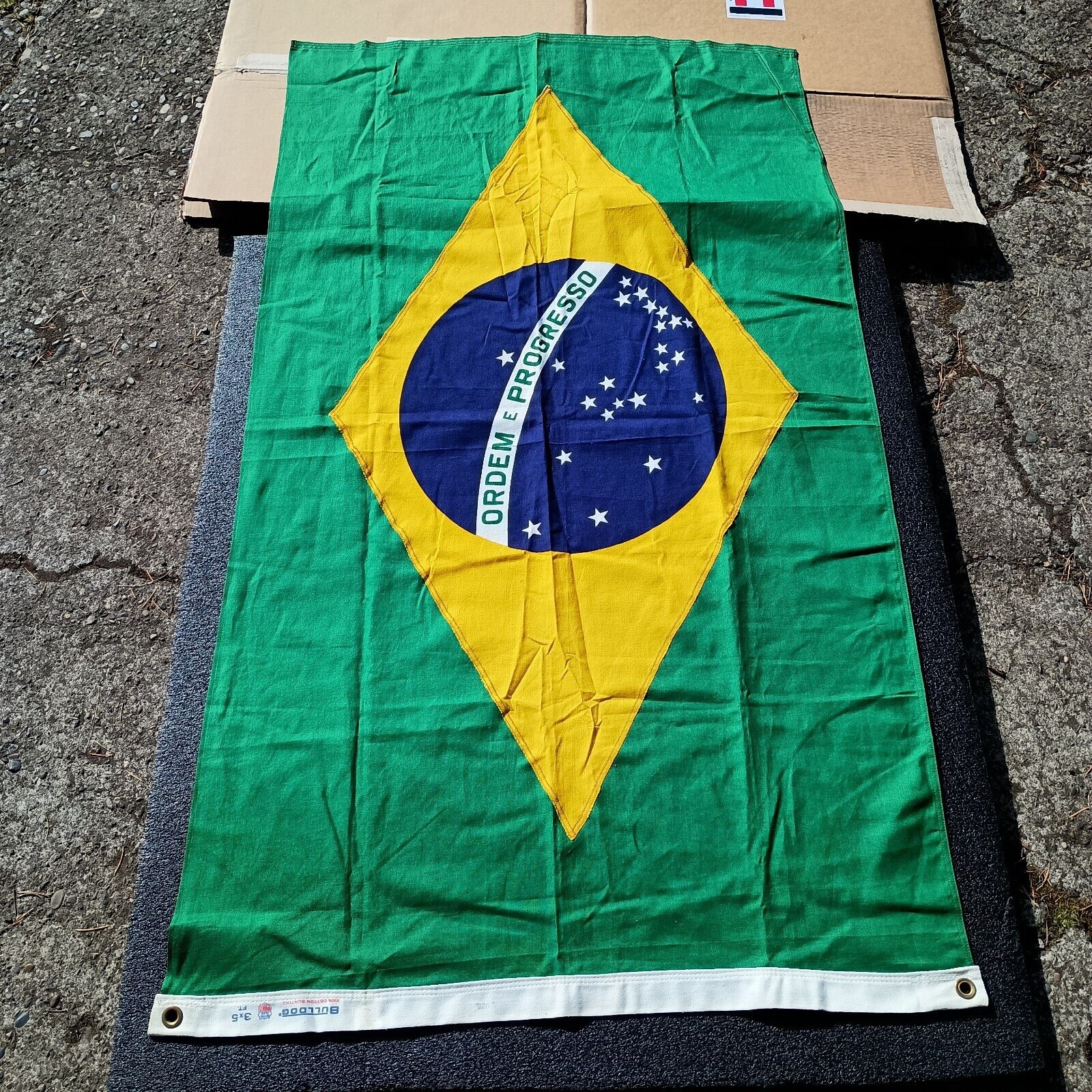 Vintage Brazilian Flag Brazil