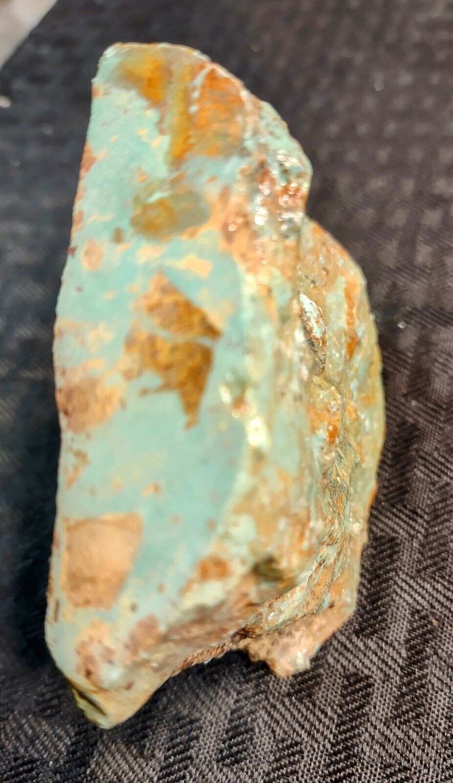 177gm. Turquoise Rough Stabilized Greenish Blue Look at Pictures Cabochons