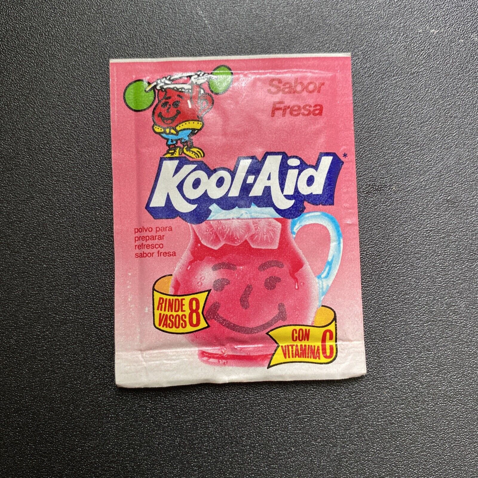 Extremely Rare Kool Aid Packet Mexico Vintage Strawberry Flavor