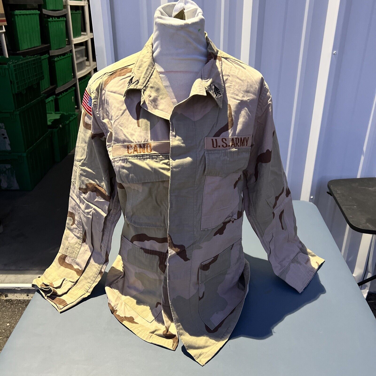 USGI DCU Shirt Medium Short Desert Camo Army US Military, Good Condition