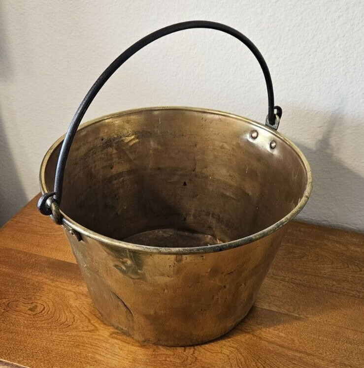 Antique Brass Bucket Polished 9\