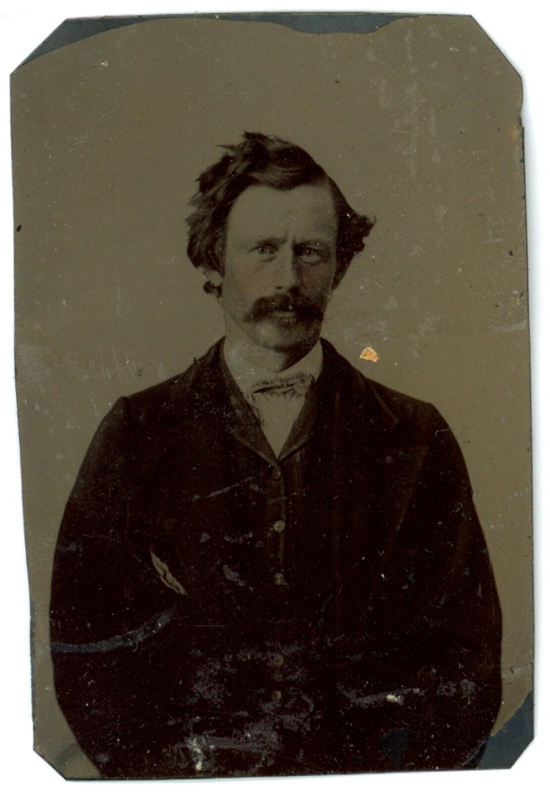 CIRCA 1860'S Hand Tinted 1/9 Plate Possibly Unknown TINTYPE of John Wilkes Booth
