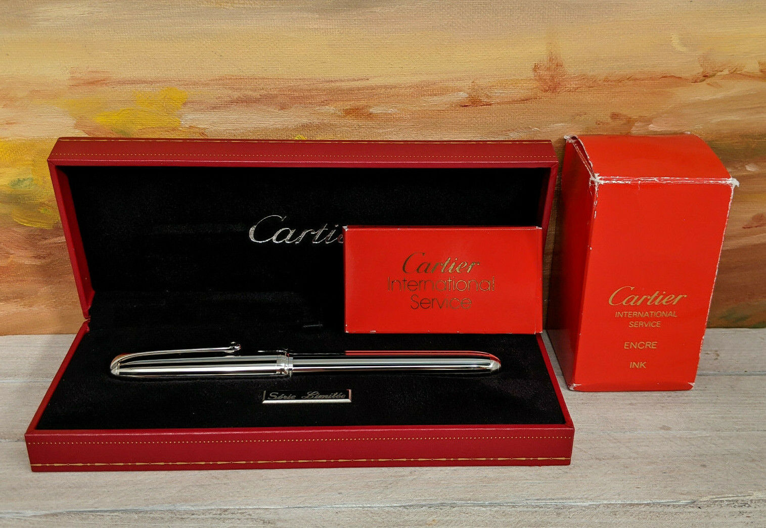 CARTIER Louis Cartier Dandy Platinum Plated Limited Edition Fountain Pen