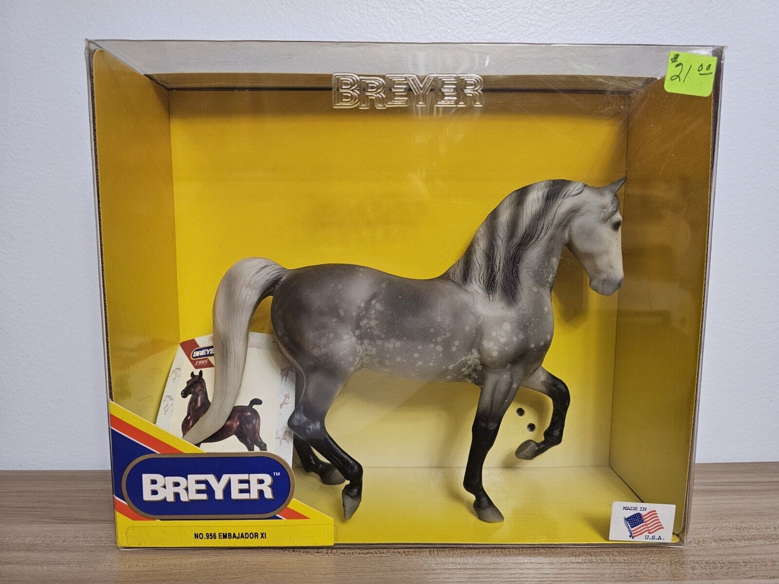 New Retired Breyer Horse #956 Embajador XI Dapple Grey Andalusian Pluto Lipizzan