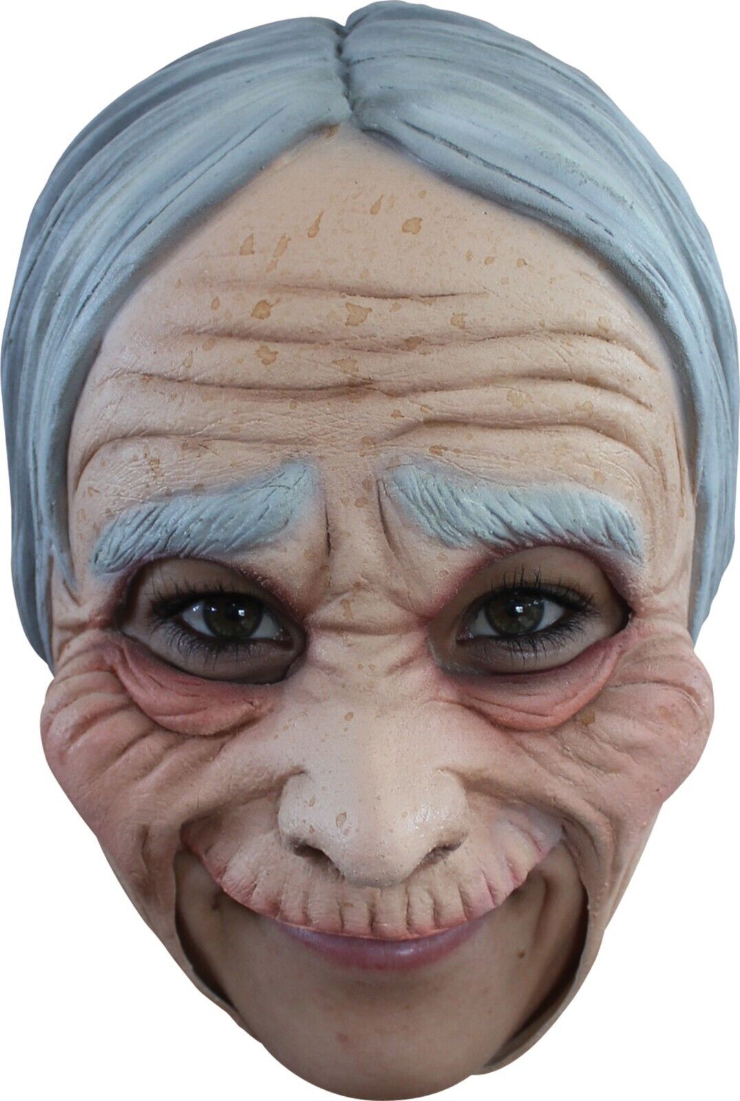 Morris Costumes Adult Old Lady Super Realistic Chinless Over Head Latex Mask