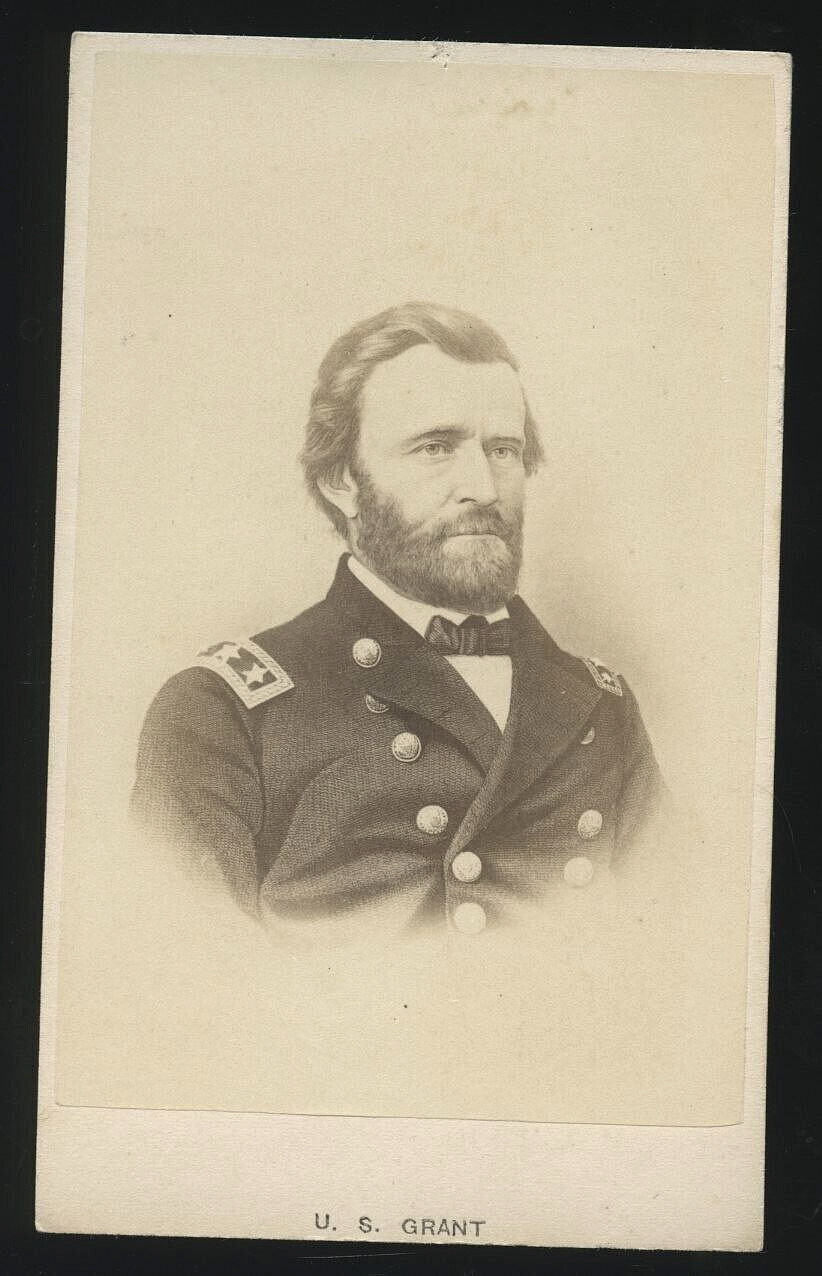 CDV Civil War Lieutenant General Ulysses S Grant Antique 1860s