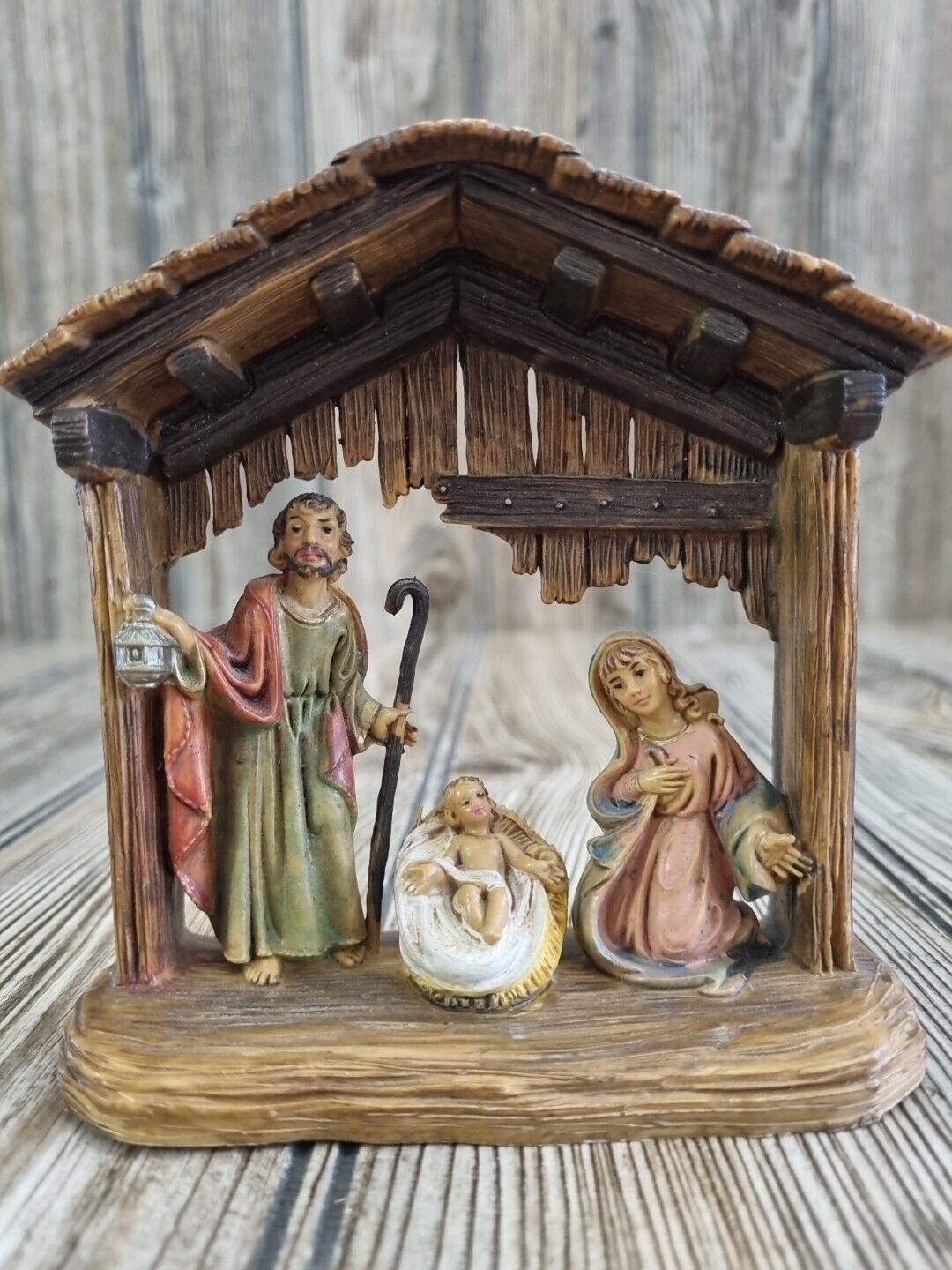 Vintage Fontanini Holy Family Nativity Scene One Piece Made in Italy