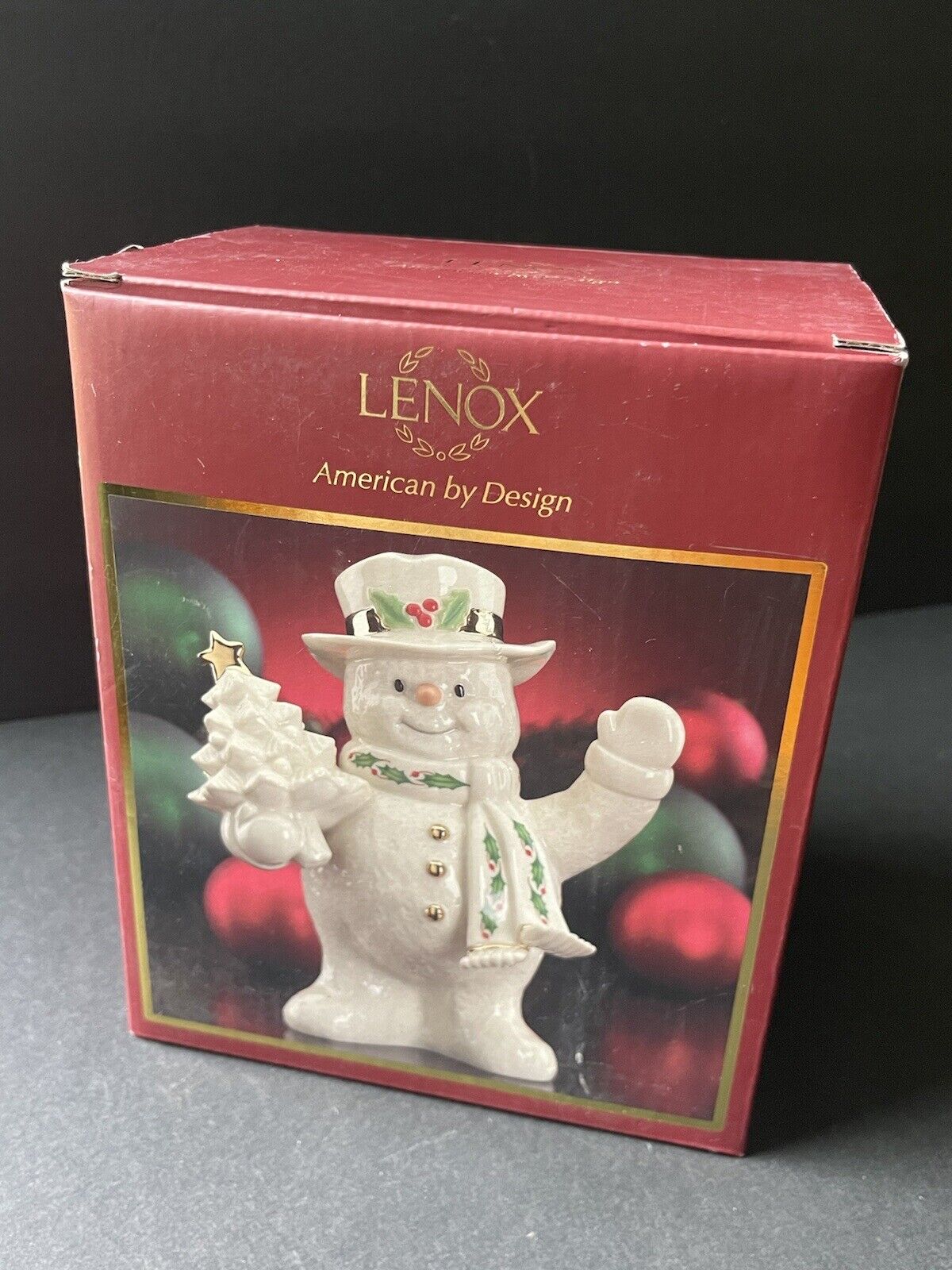 Lenox 2011 Holiday  American By Design First Snow Snowman Figurine Christmas 6”
