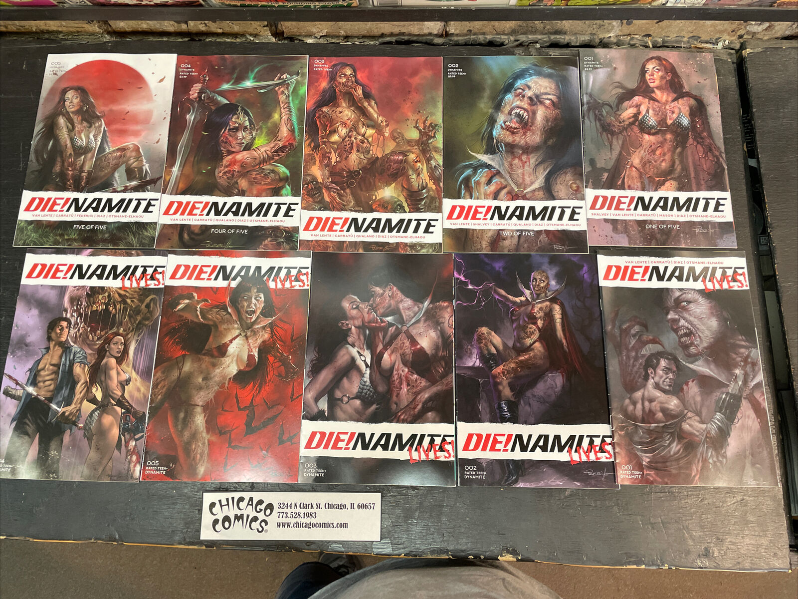 Huge Dienamite Comics Lot Dienamite Lives , Never Dies, Special 2020