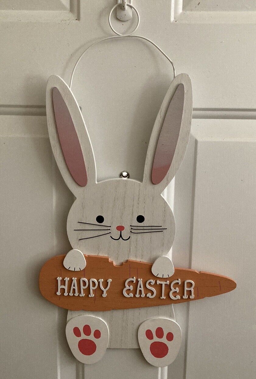 Easter Bunny Hanging Decor white 