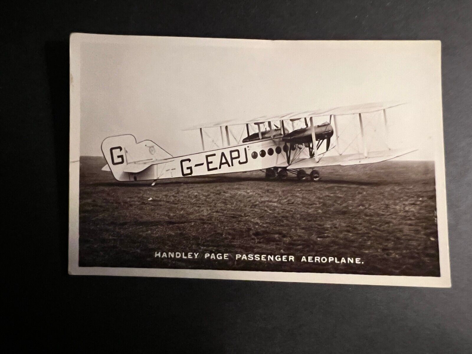 Mint Postcard RPPC Handley Page Passenger Airplane G EAPJ Aircraft England