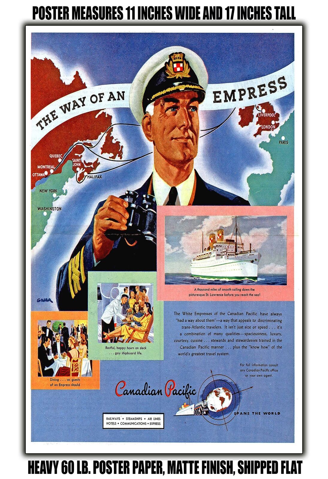 11x17 POSTER - 1947 The Way of an Empress Canadian Pacific