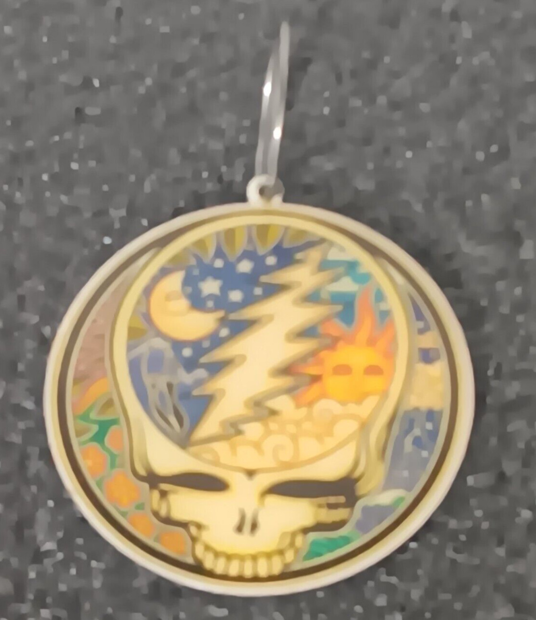 2006 Greatful Dead Night Day Steal Your Face Key Chain/Pull  By Dan Morris 