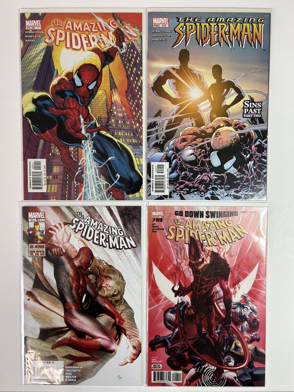 Amazing Spider-man lot - NM copies - Issues 50, 510, 610, 799