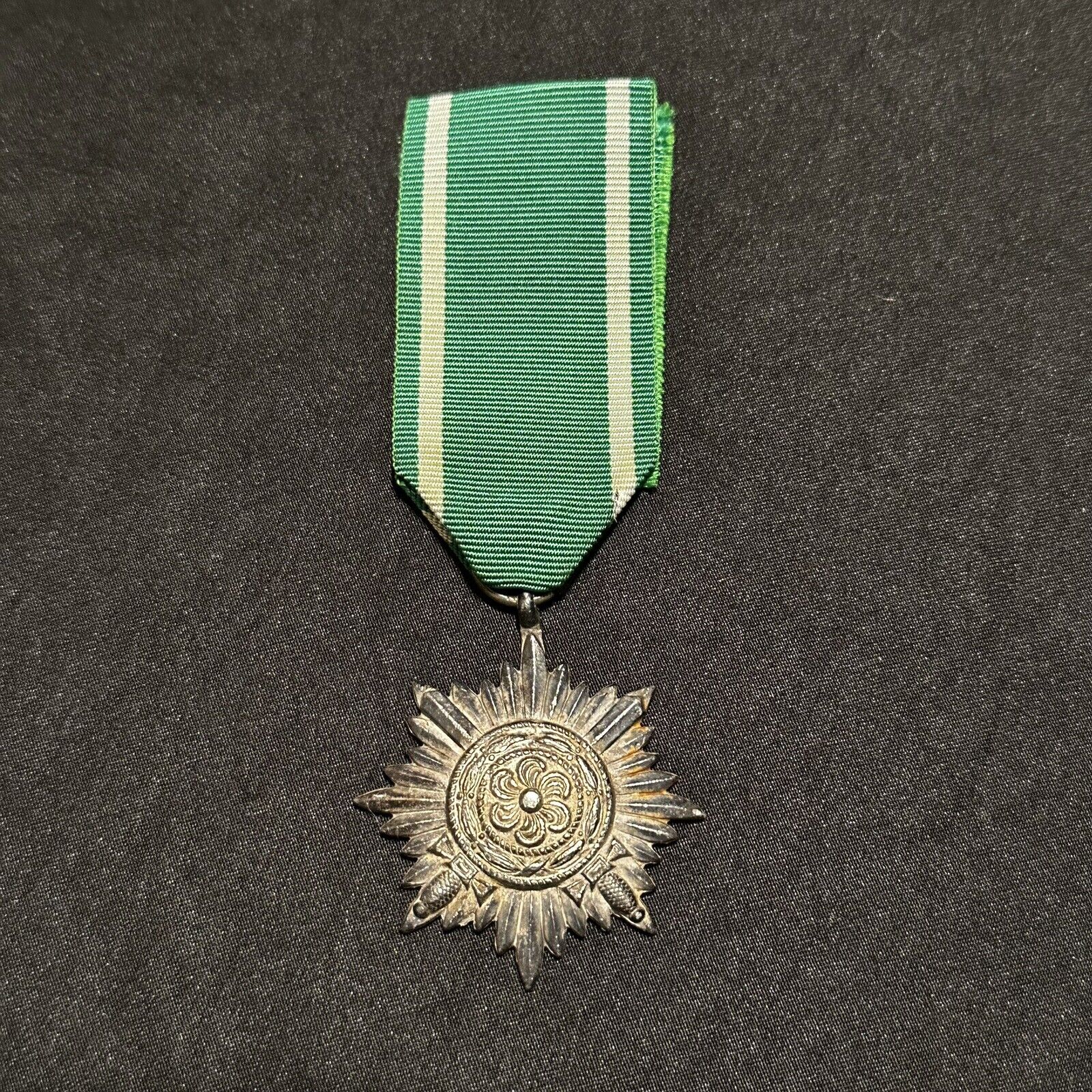 Original WWII German Silver Ostvolk Medal East Front