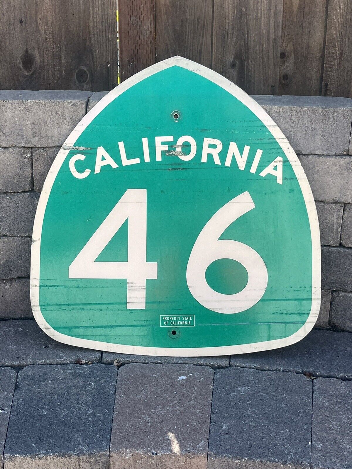 vintage california highway sign