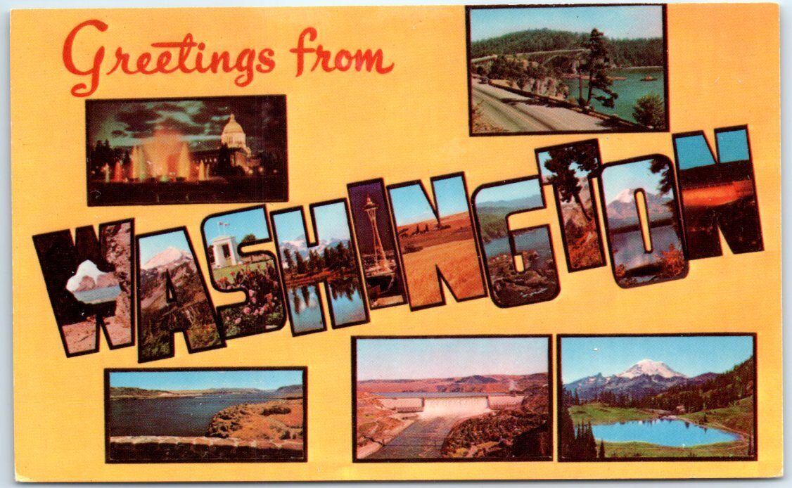 Postcard - Greetings from Washington