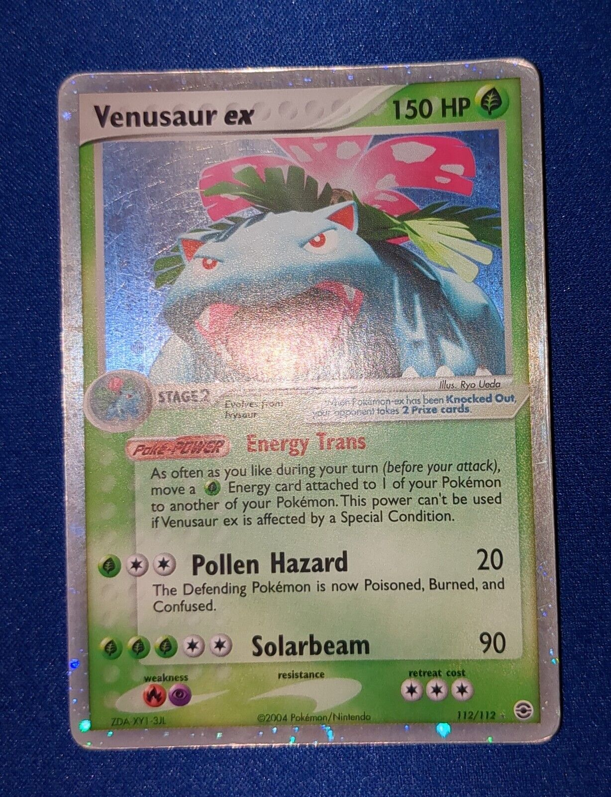 Pokemon FIRERED & LEAFGREEN - #112/112 Venusaur ex - ENG - Ultra Rare Holo