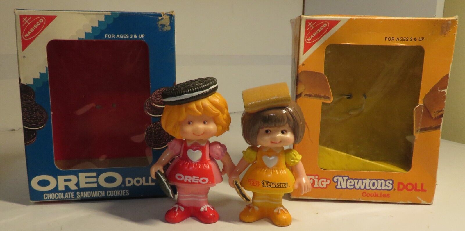 Vintage Nabisco 1983 Talbot Oreo & Fig Newton Doll Talbot Toys 4 1/4\