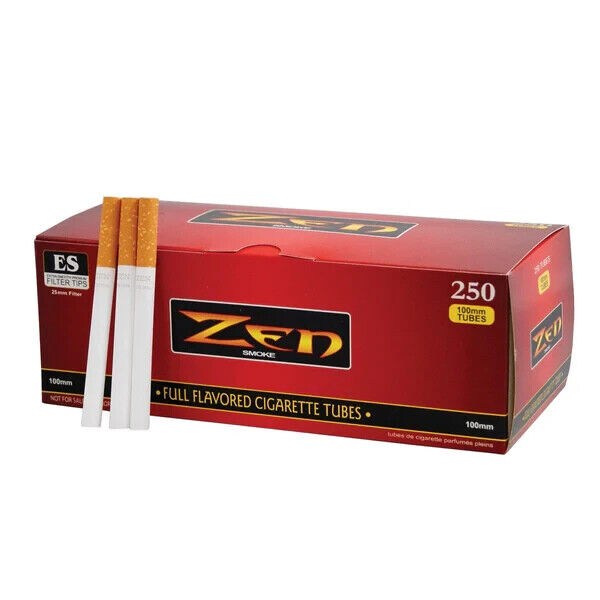 Zen King Size Full Flavor Tubes 250 Count [10-Boxes] 2500 Total Tubes