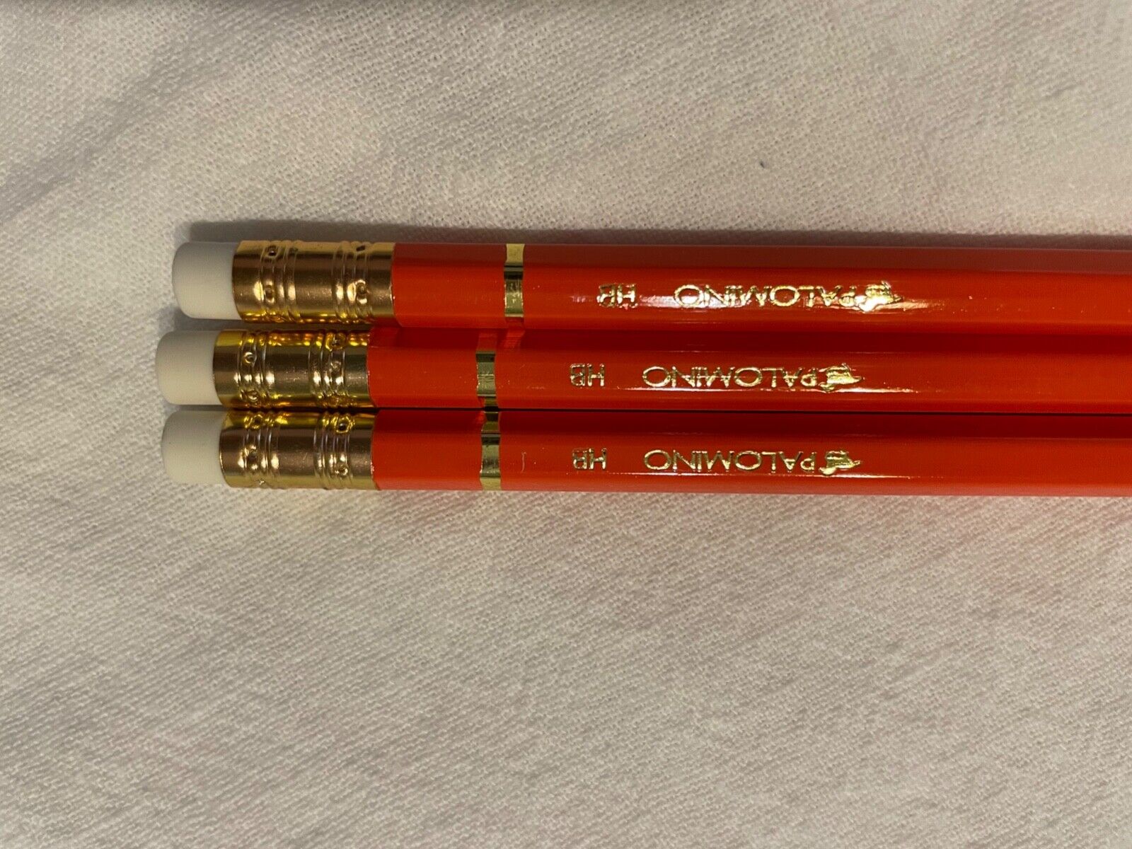 Brand New Includes box. Set of 12 Palomino HB pencils. Orange.
